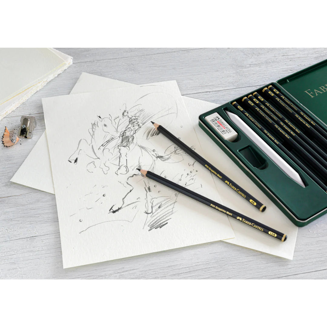 Set de lápices Pitt Graphite Matt con 11