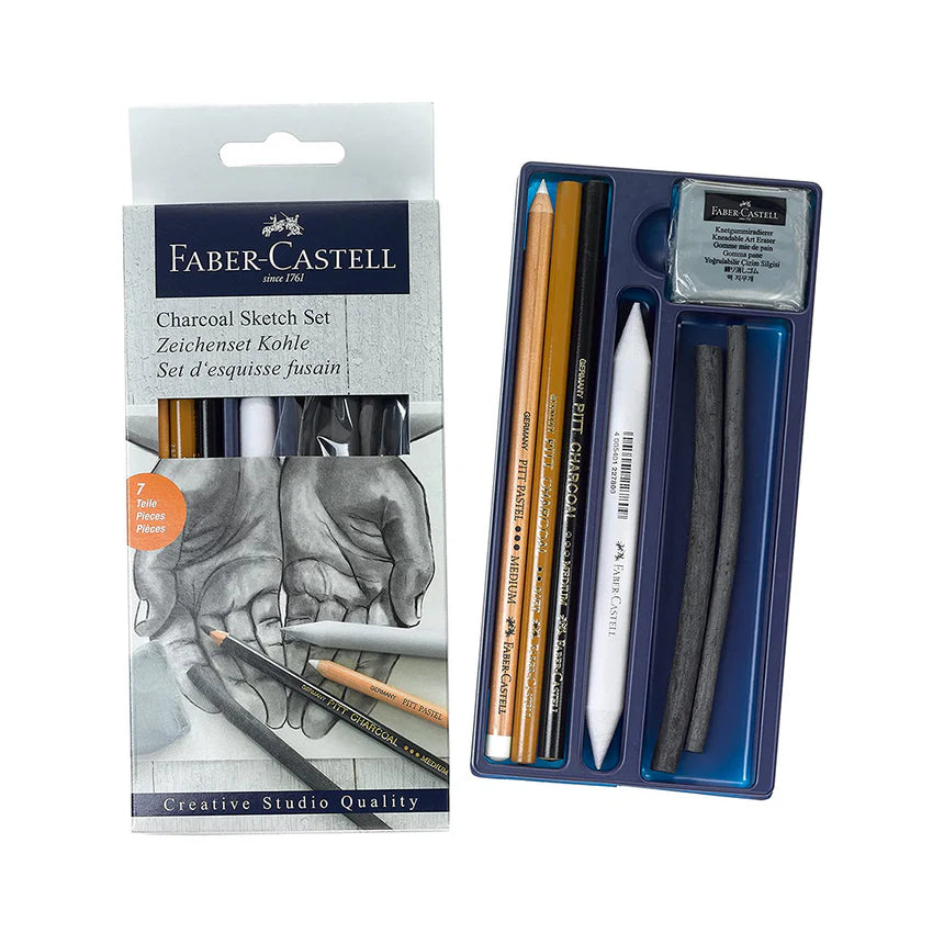Set de dibujo con carboncillos Faber Castell