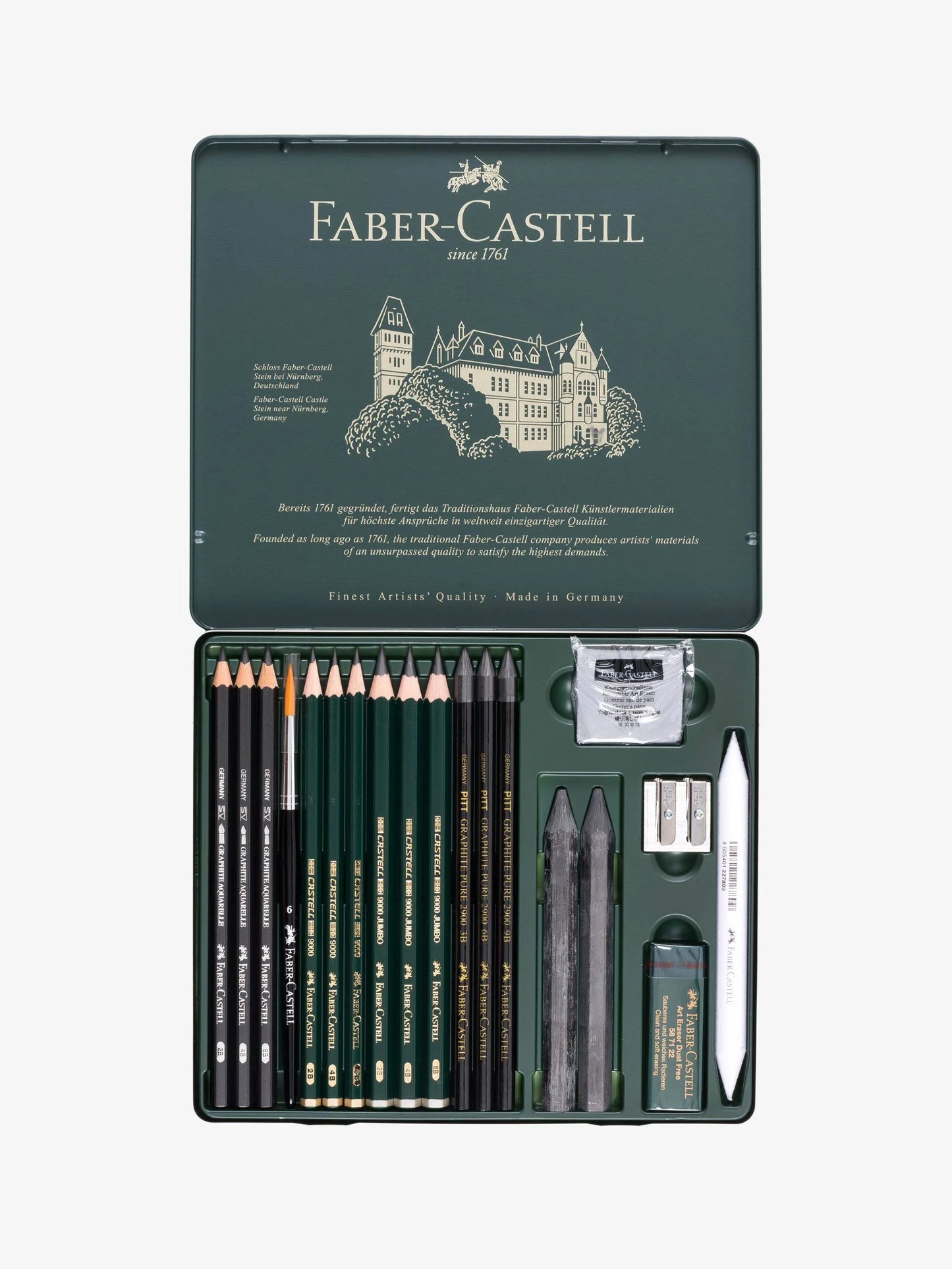 Pitt graphite set Faber Castell c/19 piezas