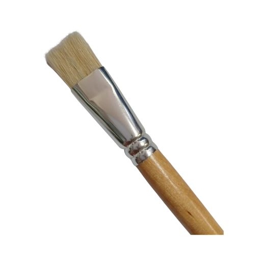 Pincel plano Rodin S-811 cerda blanca