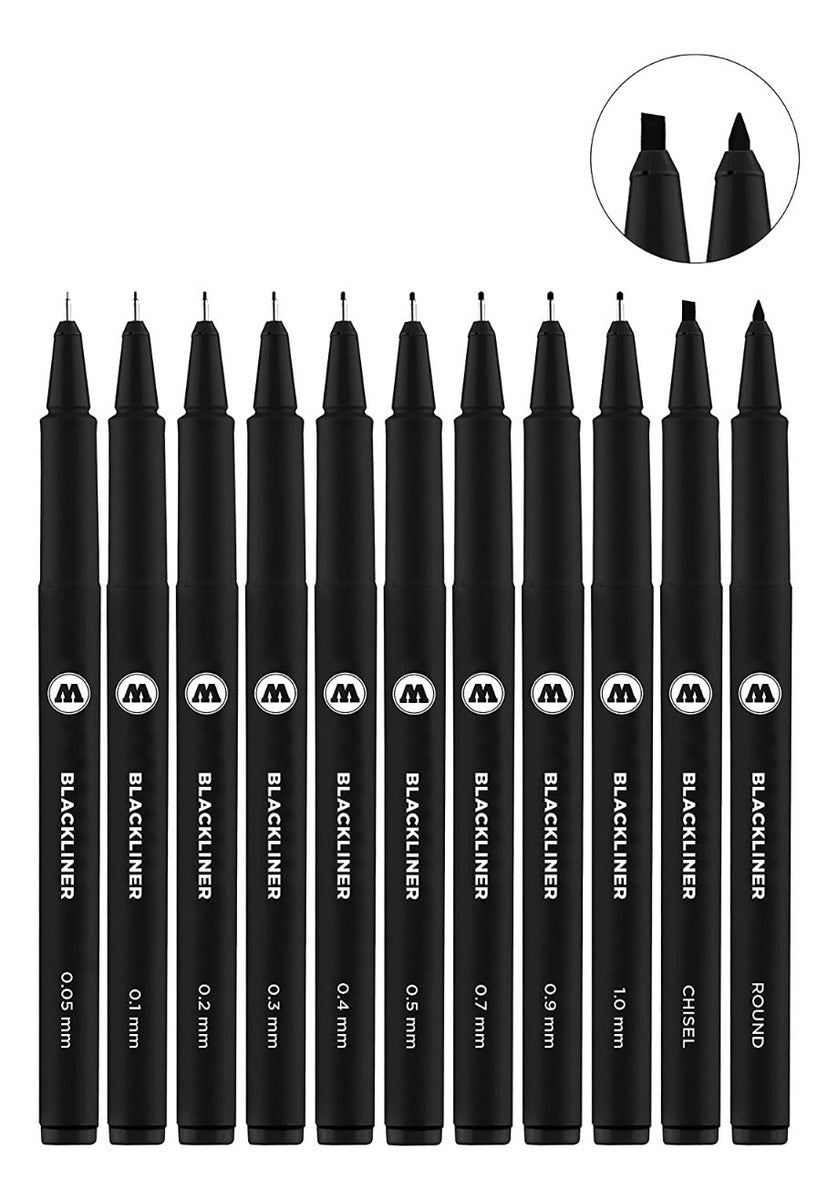 Set de estilógrafos Molotow c/11