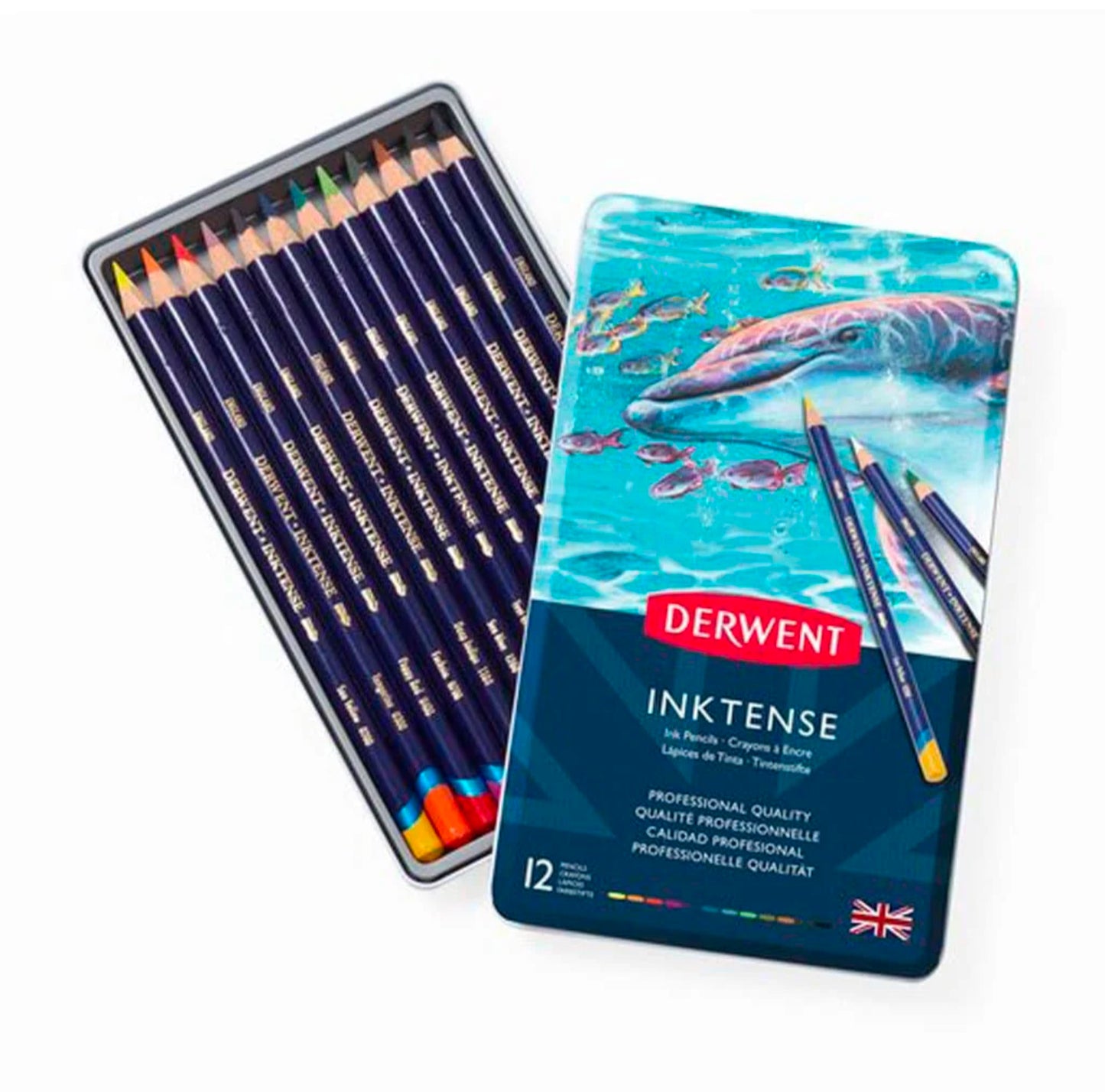Lápices de colores Derwent Inktense c/12 piezas