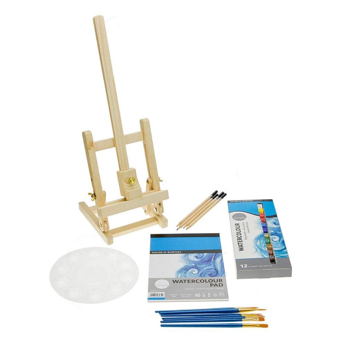 Set acuarela con caballete Simply Daler-Rowney