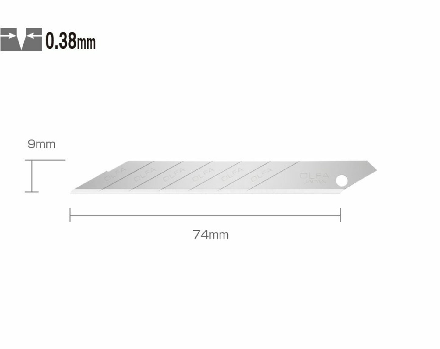 Repuesto OLFA 9mm SAB-10B