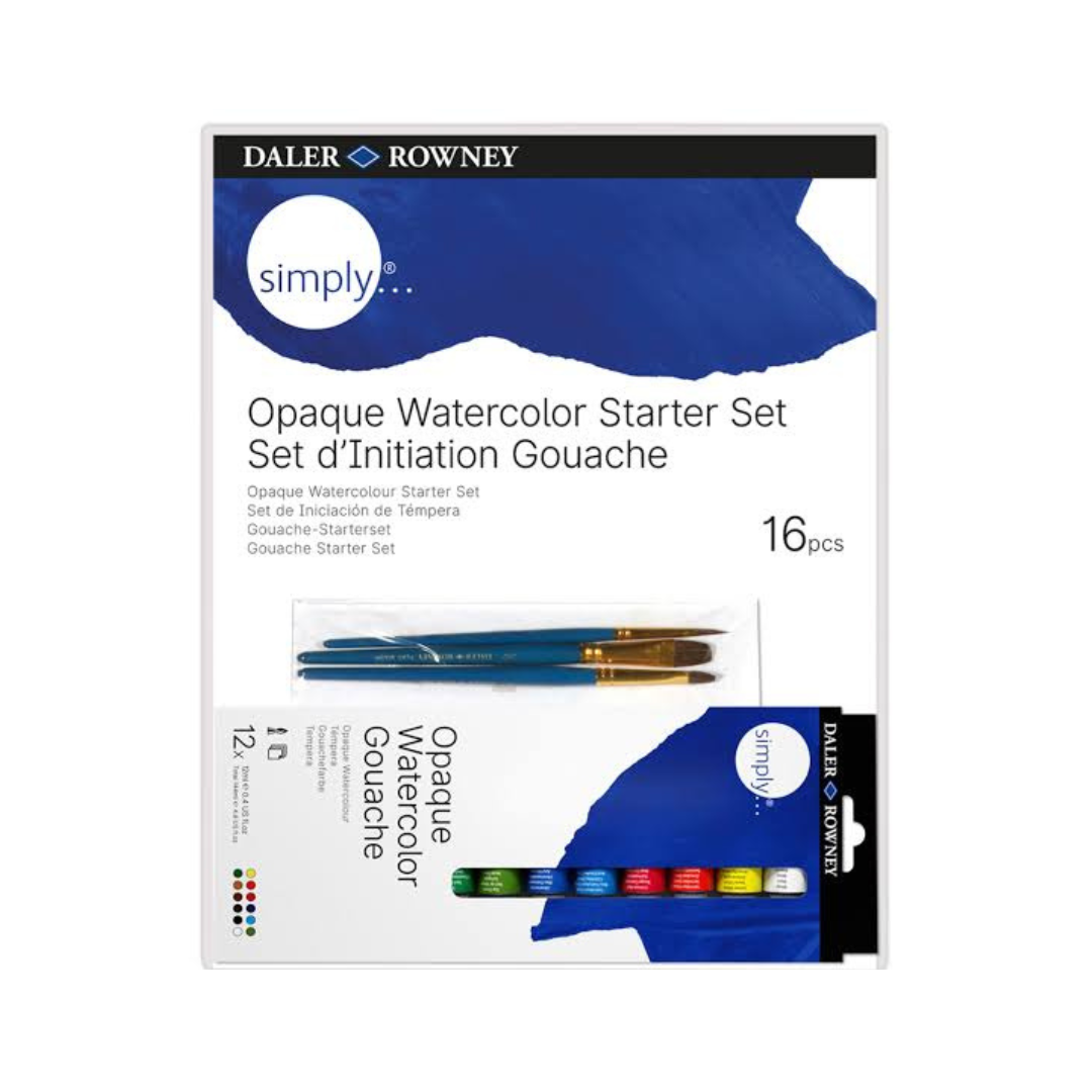 Set de iniciación de Gouache Daler-Rowney c/16 pzas