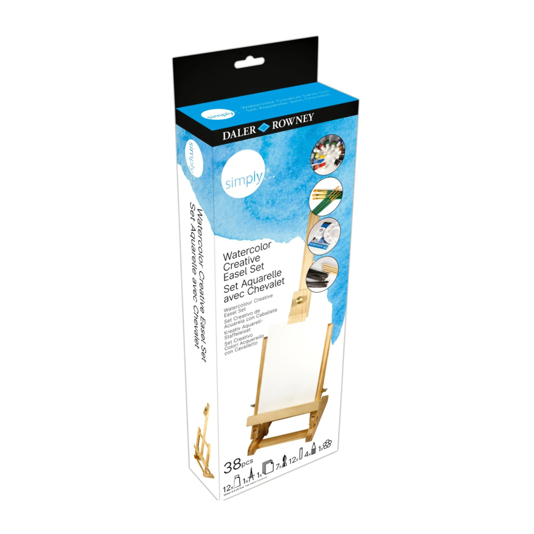 Set acuarela con caballete Simply Daler-Rowney
