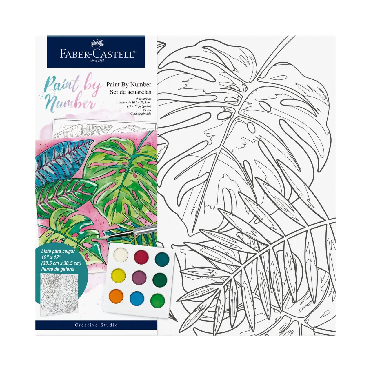 Set pinta por número tropical Faber Castell