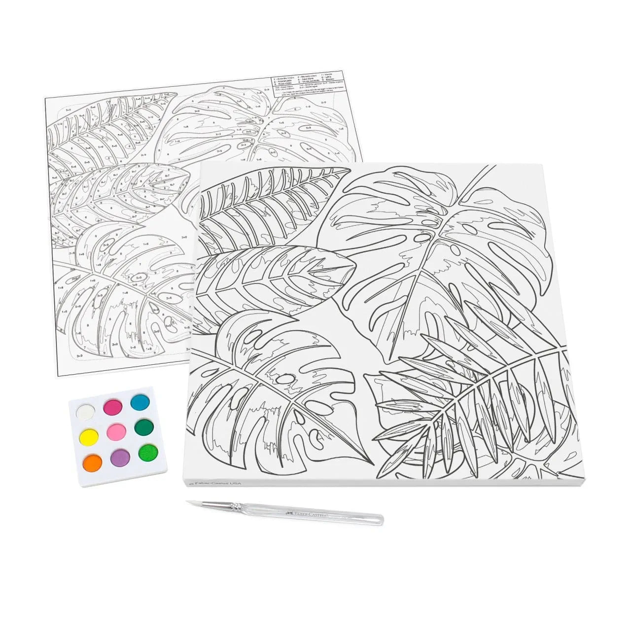 Set pinta por número tropical Faber Castell