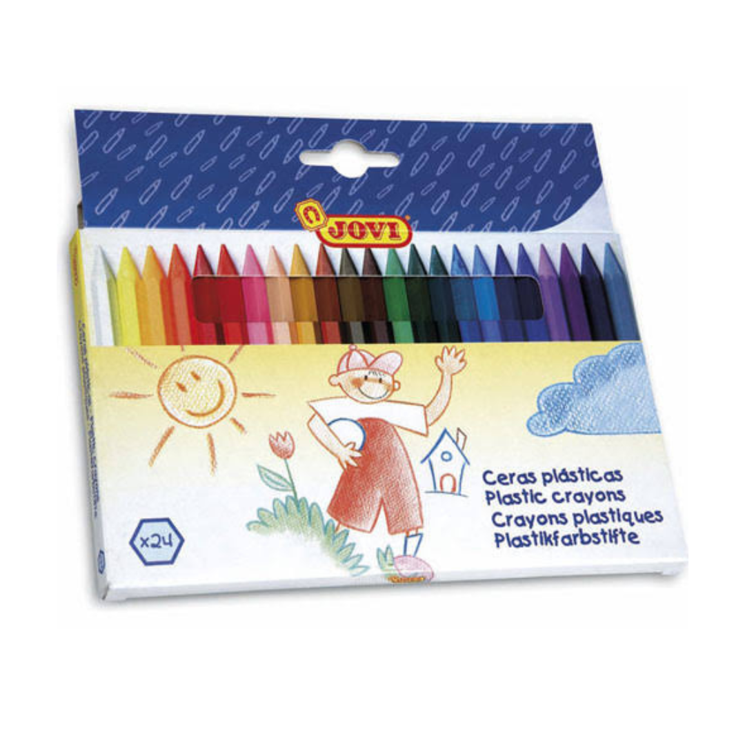 Crayones plásticos Jovi con 24