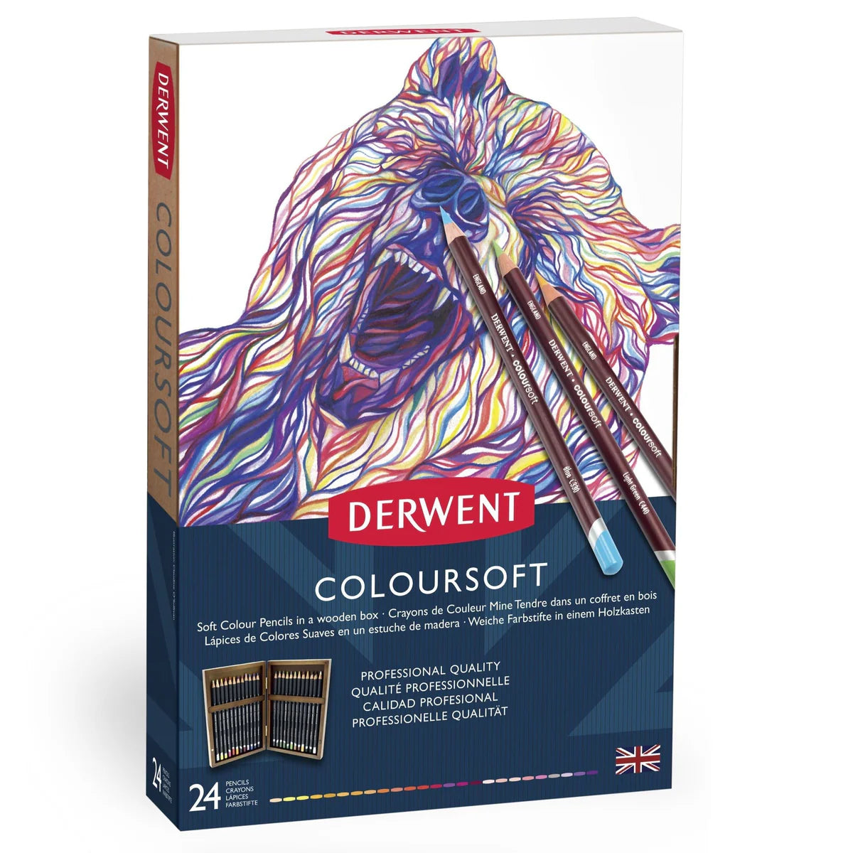 Lápices de colores Derwent Coloursoft c/24
