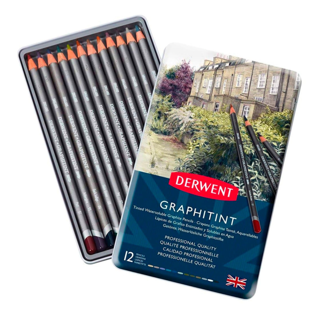 Lápices de colores Derwent Graphitint c/12