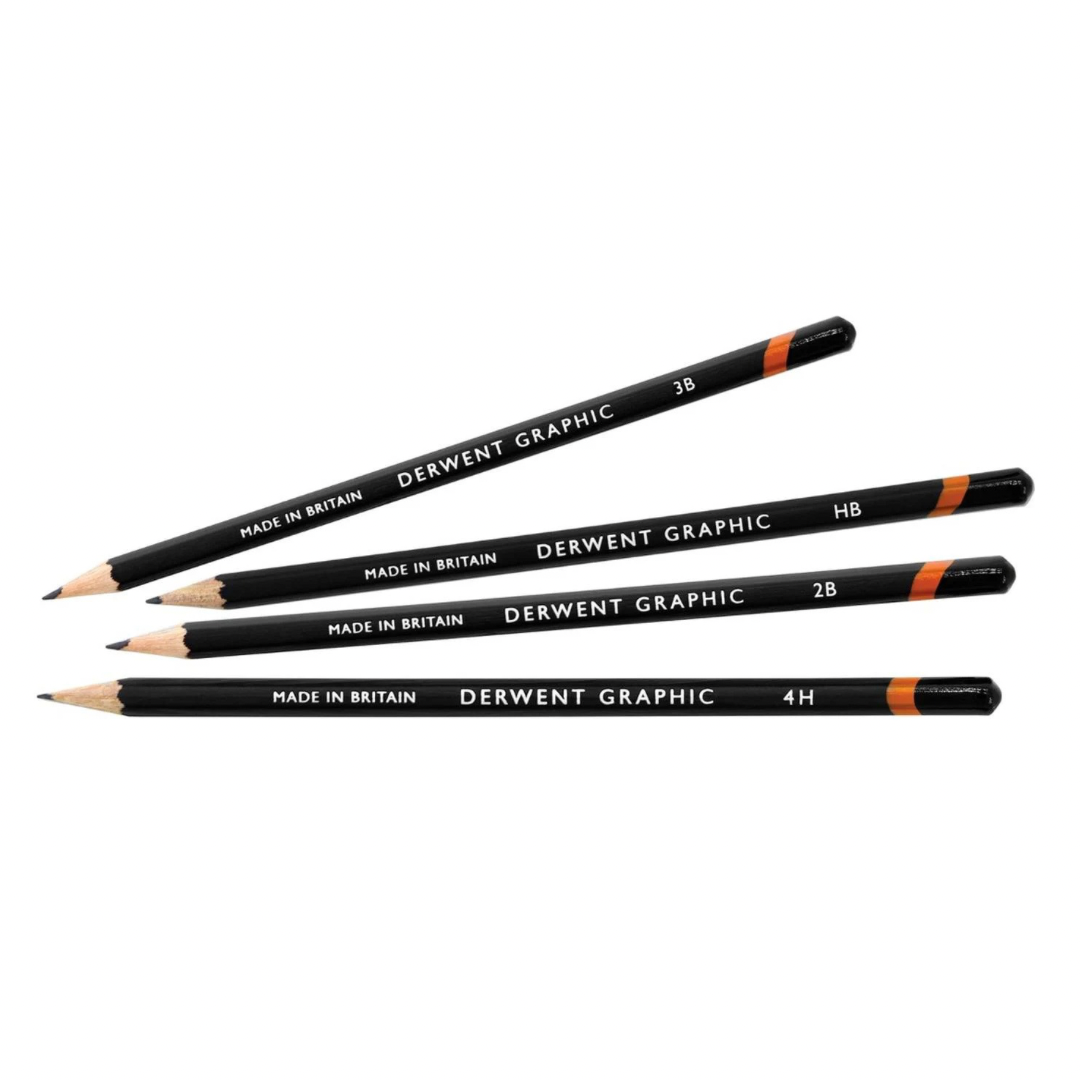 Set de 12 lápices de grafito Derwent 6B-4H