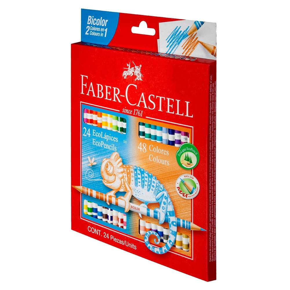 24 Ecolápices bicolor Faber Castell