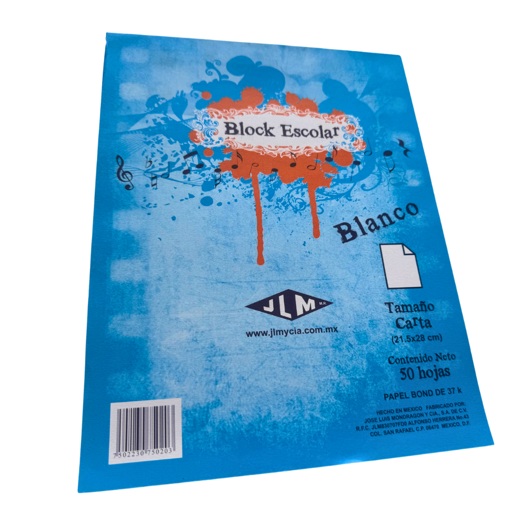 Bloc escolar con 50 hojas
