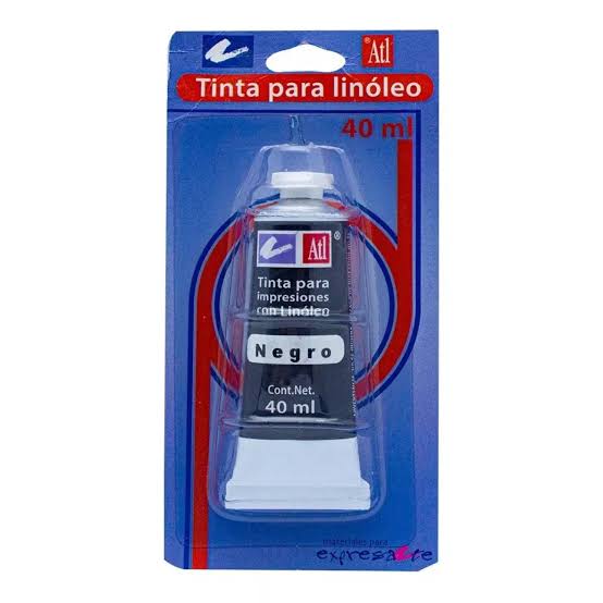Tinta para linóleo negra 40ml