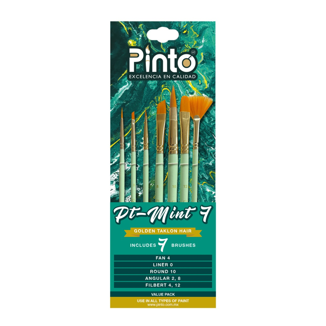 Set de pinceles PT-Mint 7 Pinto
