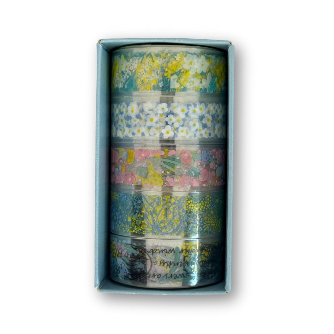 Washi tape transparente c/5