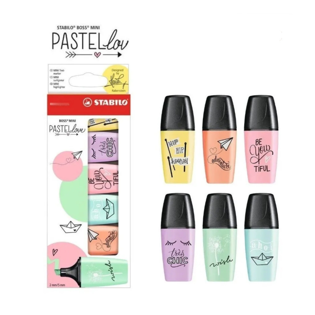 Set Marcatextos Stabilo boss mini pastel c/6