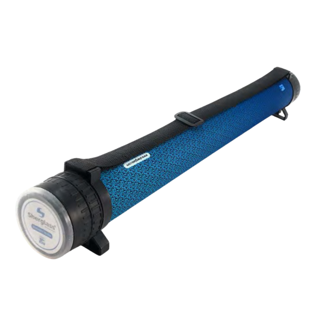 Portaplanos forrado azul degradado 65cm