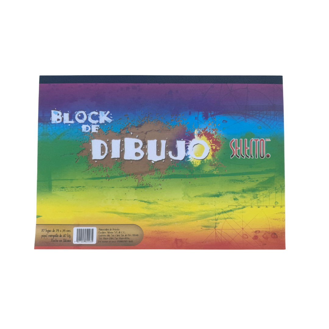 Bloc de dibujo marquilla 20 hojas 24x34cm