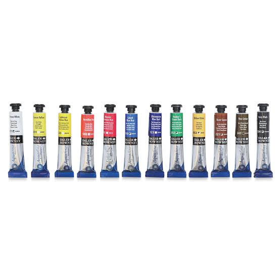 Acuarelas Daler-Rowney 12 tubos