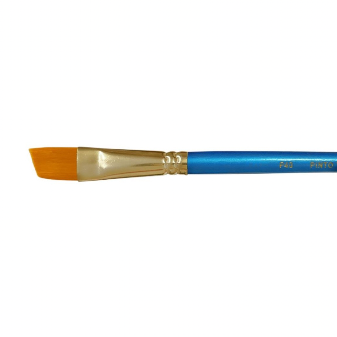 Pincel Pinto taklon dorado angular P40