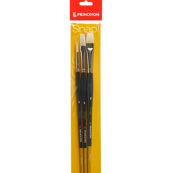 Set de pinceles Princeton Snap c/3 cerda blanca