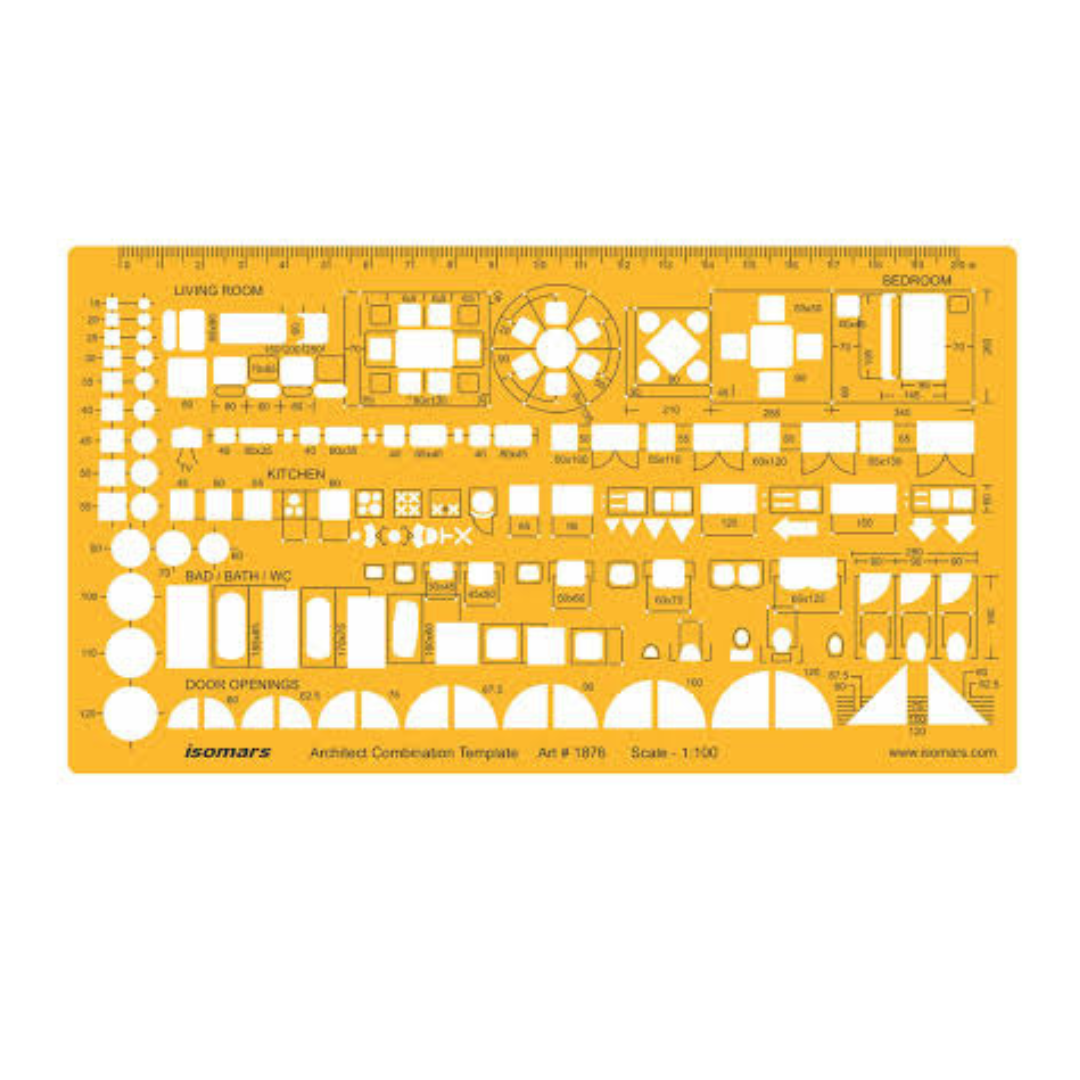 Plantilla de muebles esc 1:100