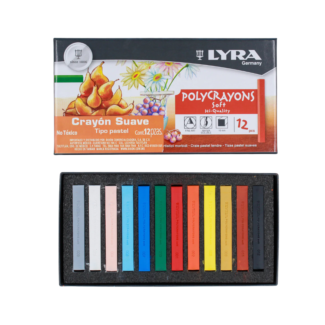 Polycrayons soft c/12 piezas