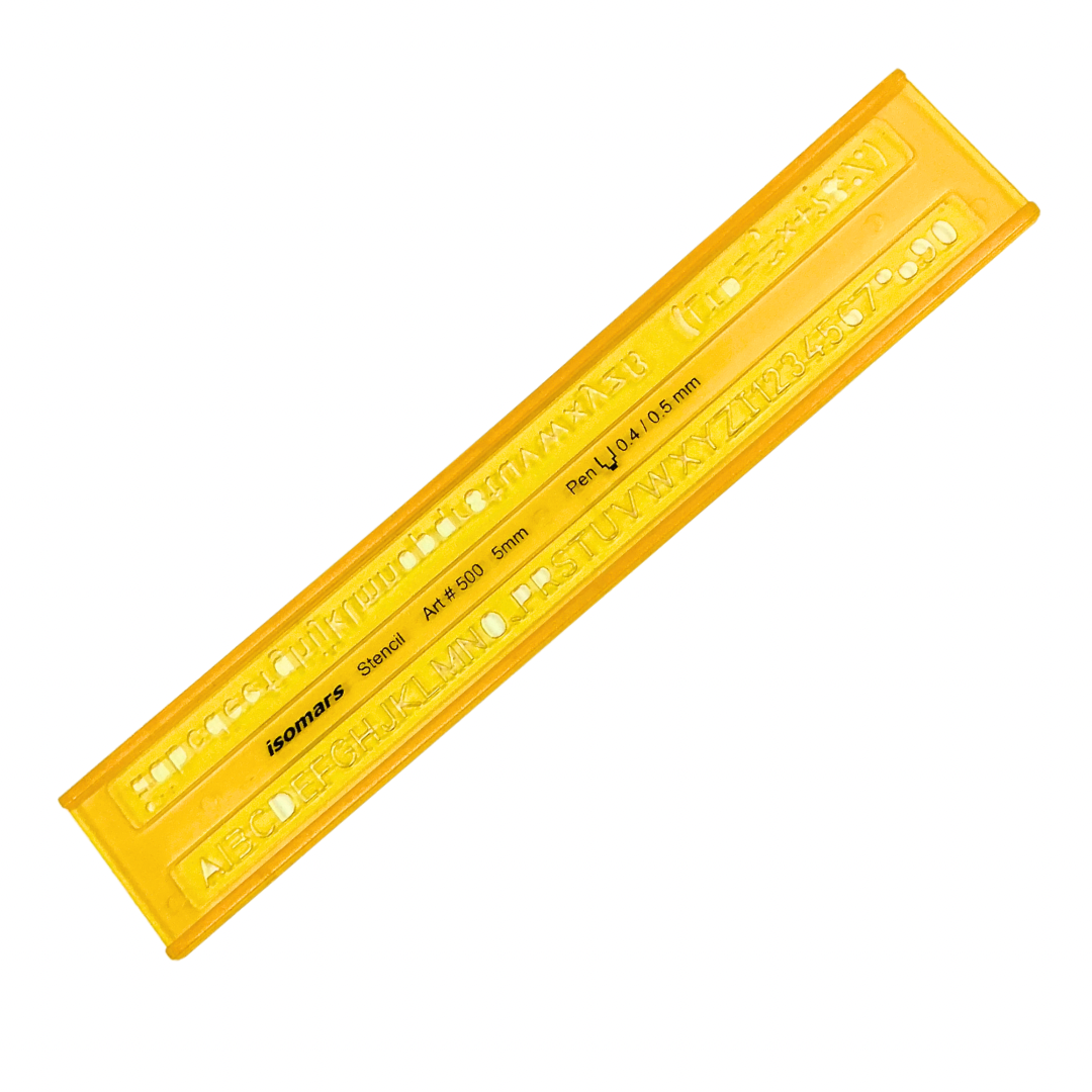 Plantilla de letras 5mm