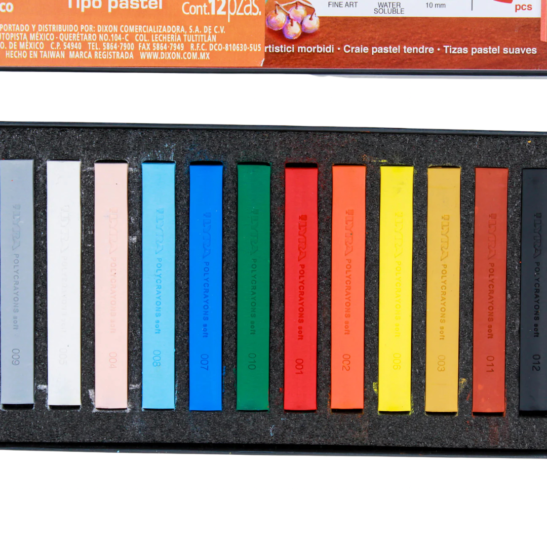 Polycrayons soft c/12 piezas