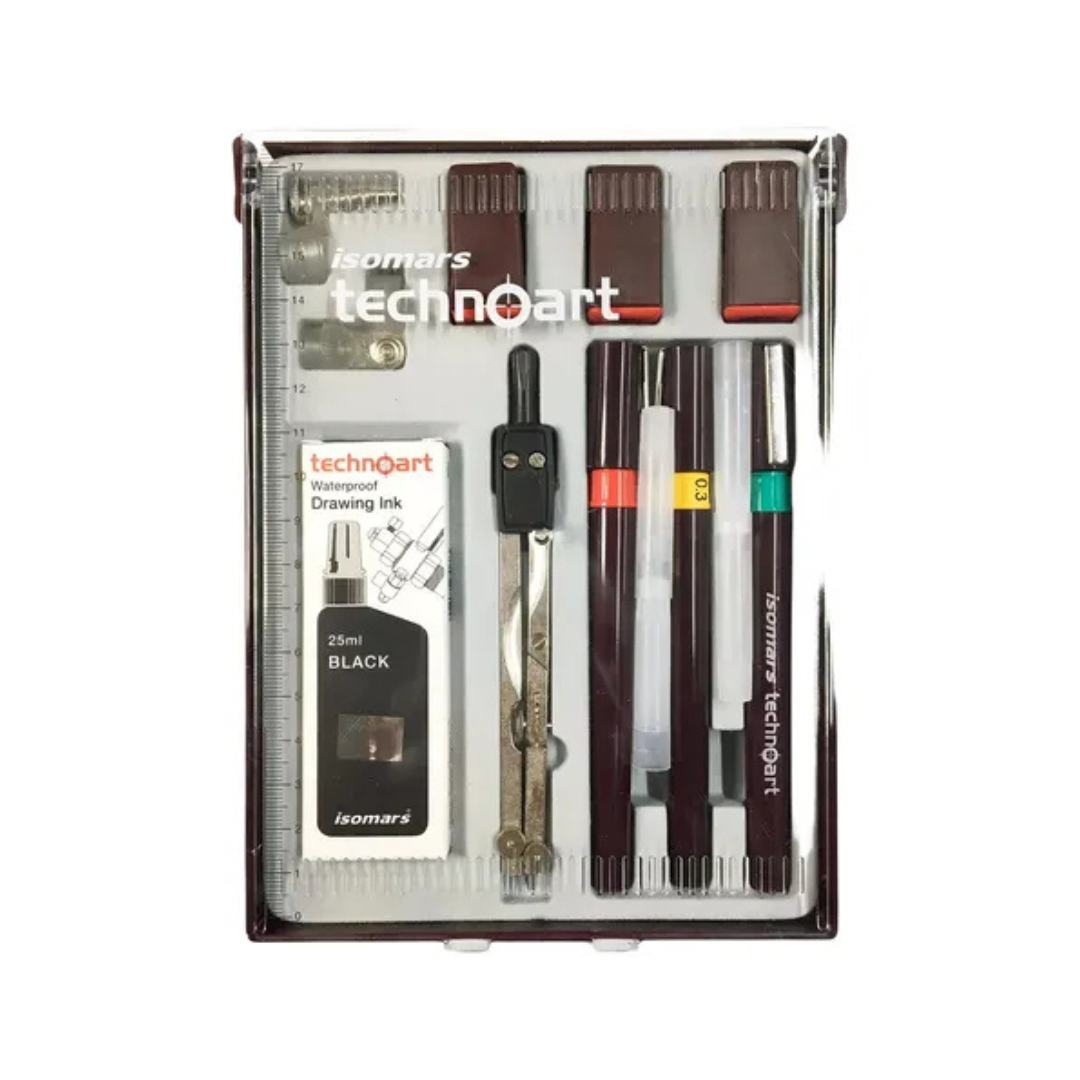 Set de 3 estilógrafos recargables isomars
