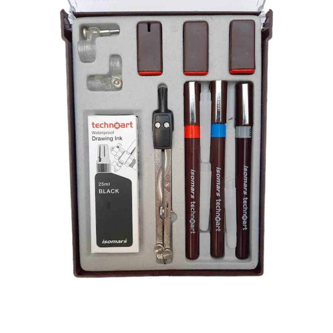 Set de 3 estilógrafos recargables isomars