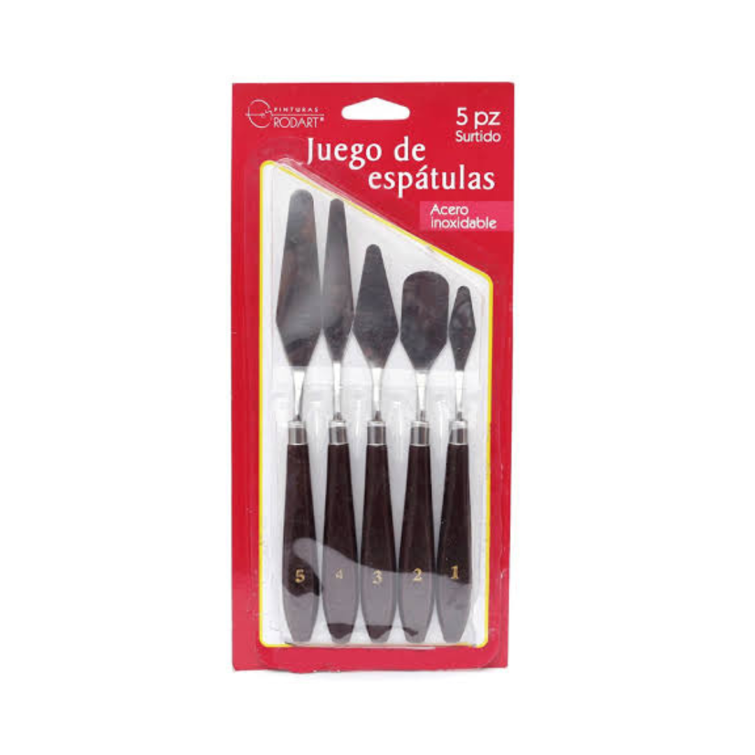 Juego de espátulas con 5 piezas