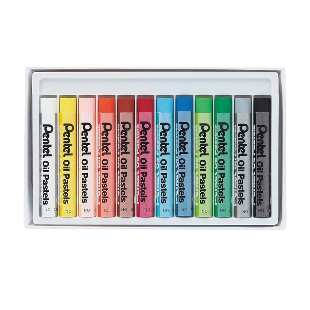 Óleos pastel Pentel 12 barras