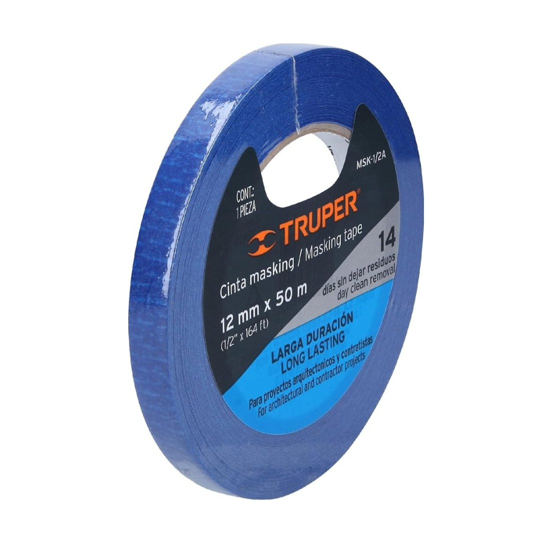 Cinta masking azul 12mm x 50m