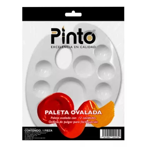 Paleta ovalada c/12 cavidades