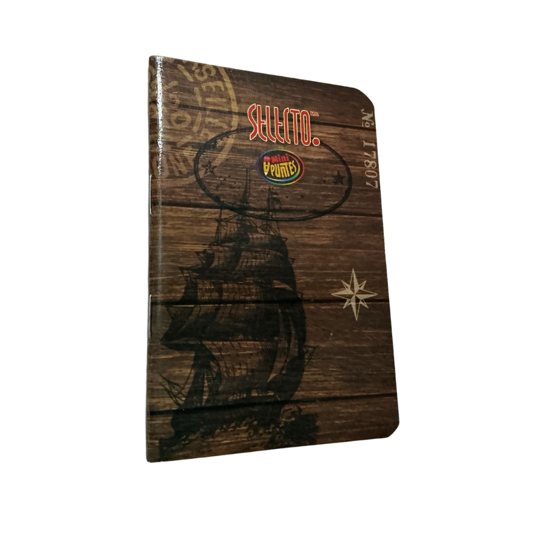 Libreta mini apuntes de grapa con rayas