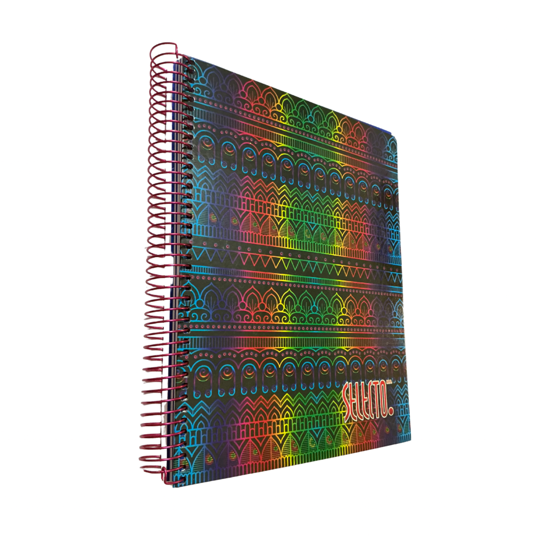 Cuaderno profesional pasta gruesa rayas 200 hojas