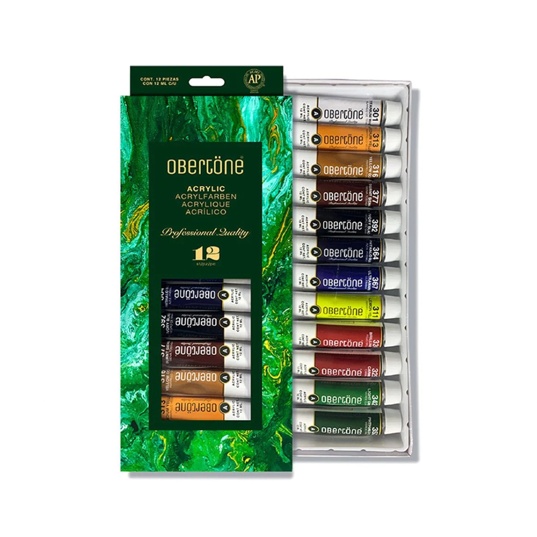 Acrílicos Obertöne Premium de 12 piezas