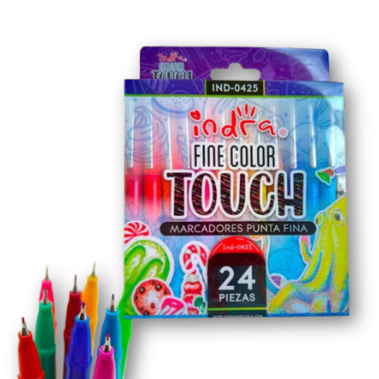 Rotuladores con 24 piezas Indra