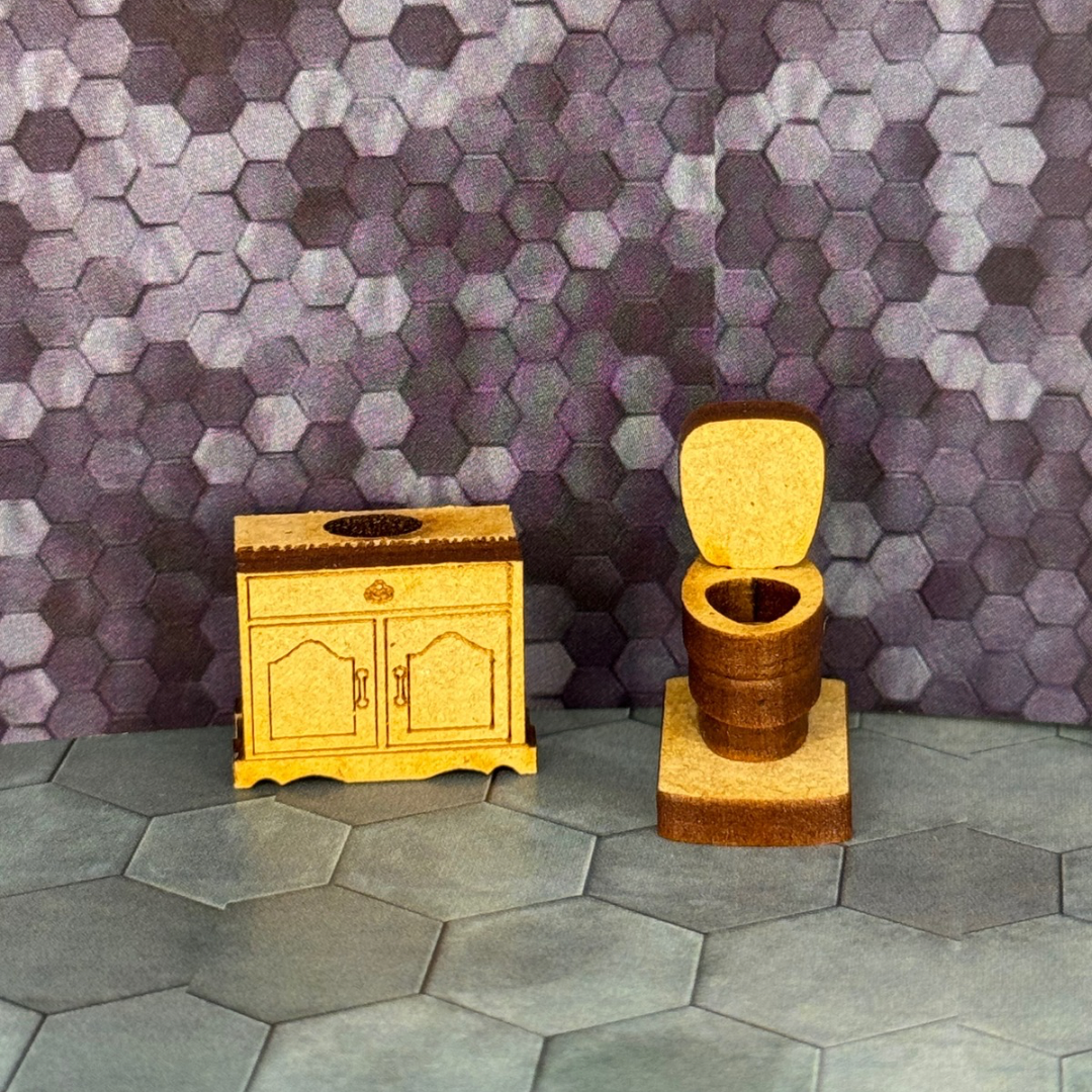 Baño sencillo mdf esc 1:50