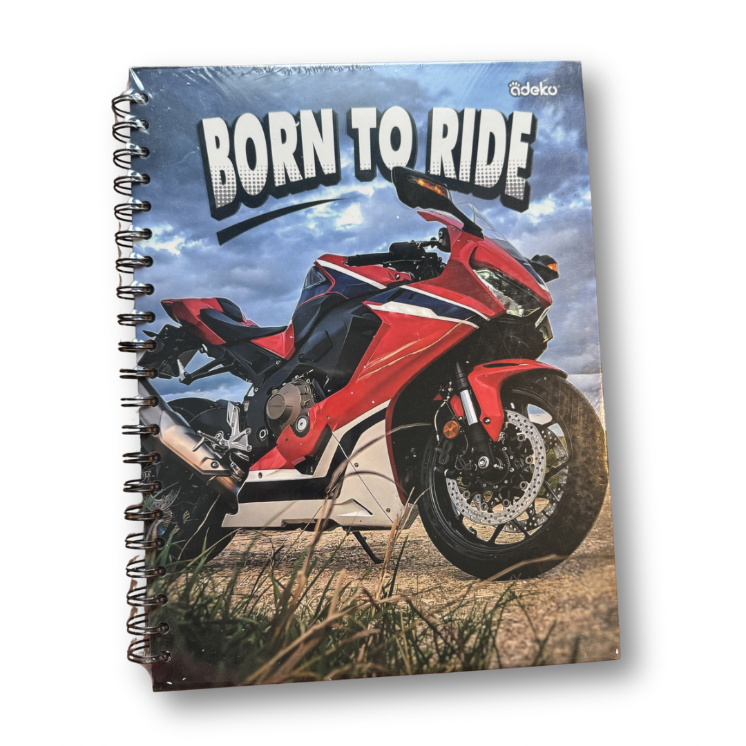 Cuaderno profesional 100 hojas pasta gruesa cuadros 7mm deportes