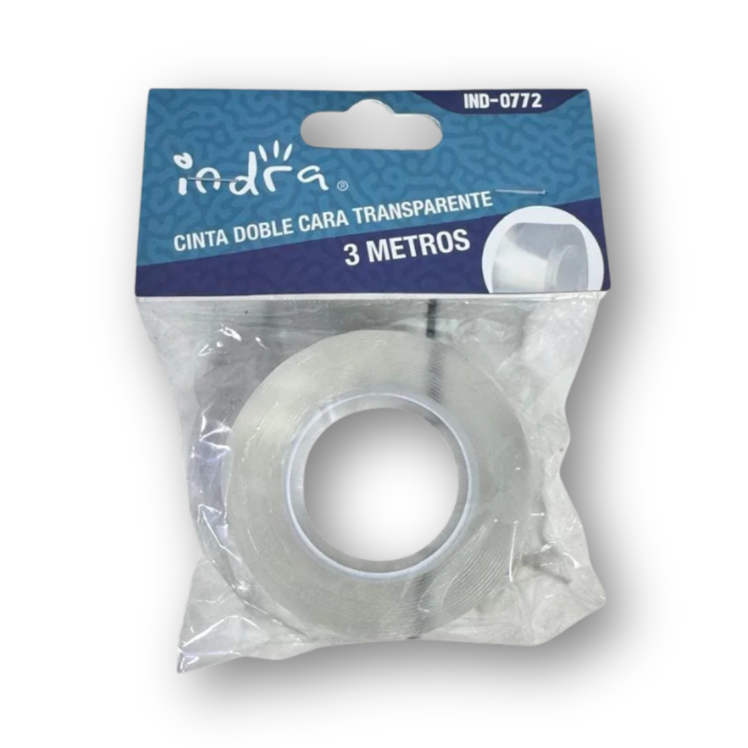Cinta doble cara transparente