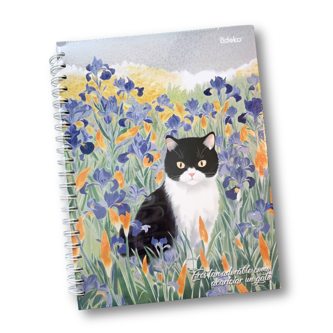 Cuaderno profesional 100 hojas pasta gruesa rayas deco