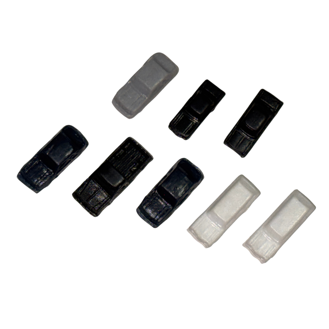 Autos sin pintar c/8 esc 1:200