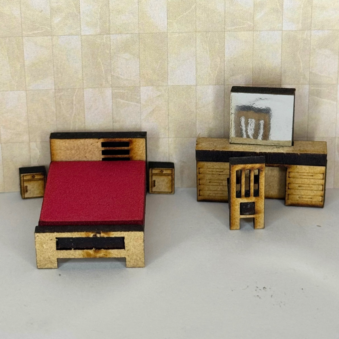 Recámara matrimonial esc 1:75