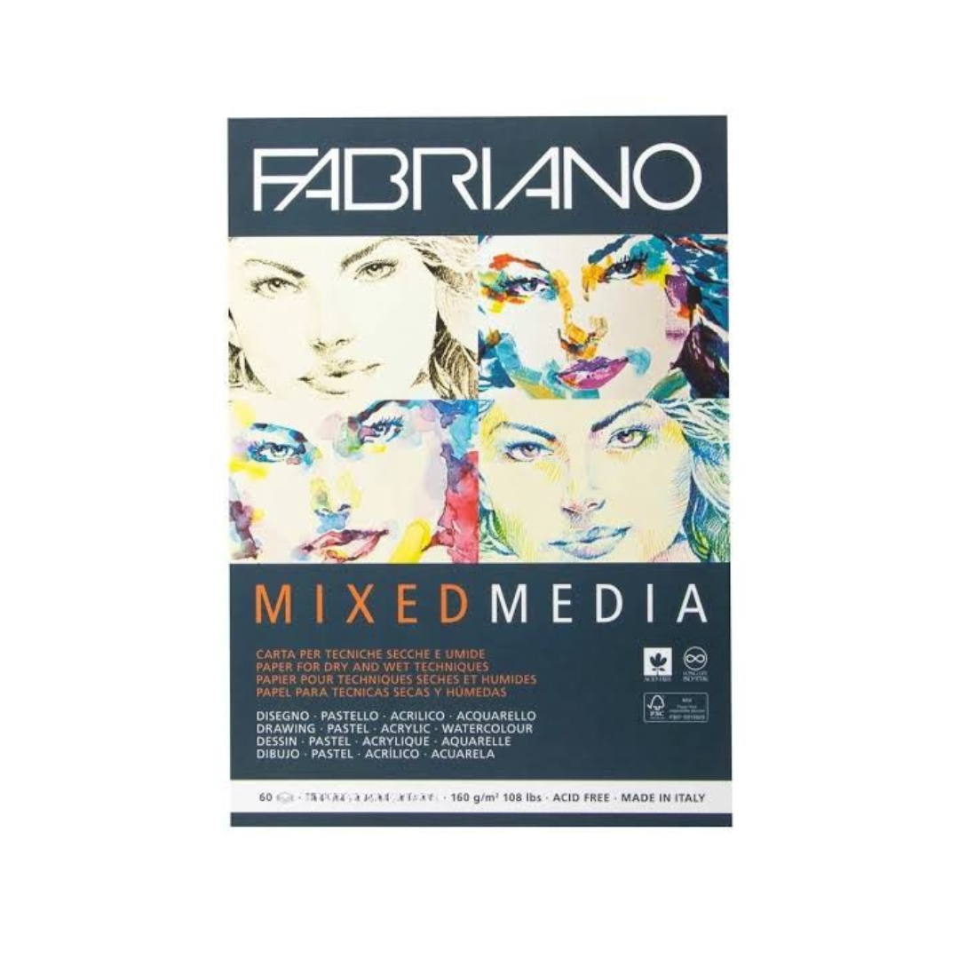 Bloc mix media FABRIANO A4 160gr