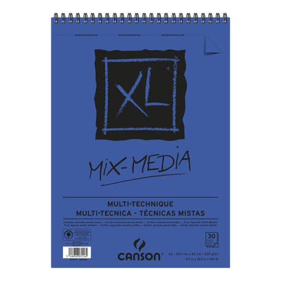 Bloc mix media Canson XL A3 300gr