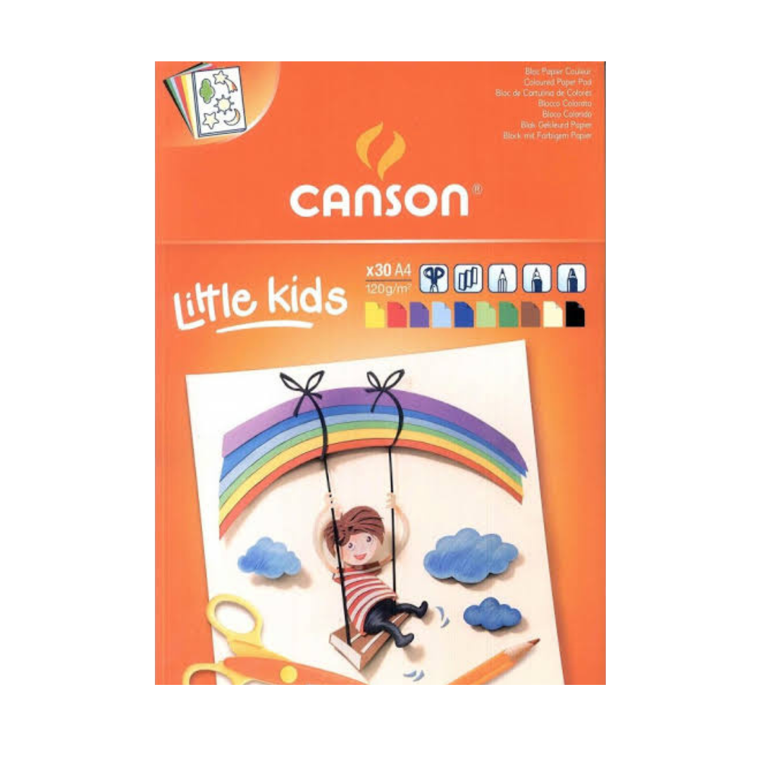 Bloc Canson Kids cartulina de colores A4 120gr